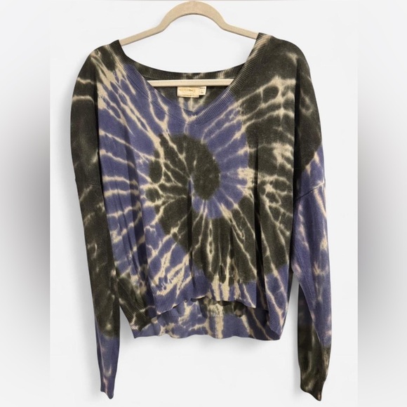 Nation LTD Tie-Dye V-Neck Sweater - Picture 2 of 4